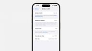 Battery health in iOS 18 with maximum capacity and charge cycles (Image via Apple)